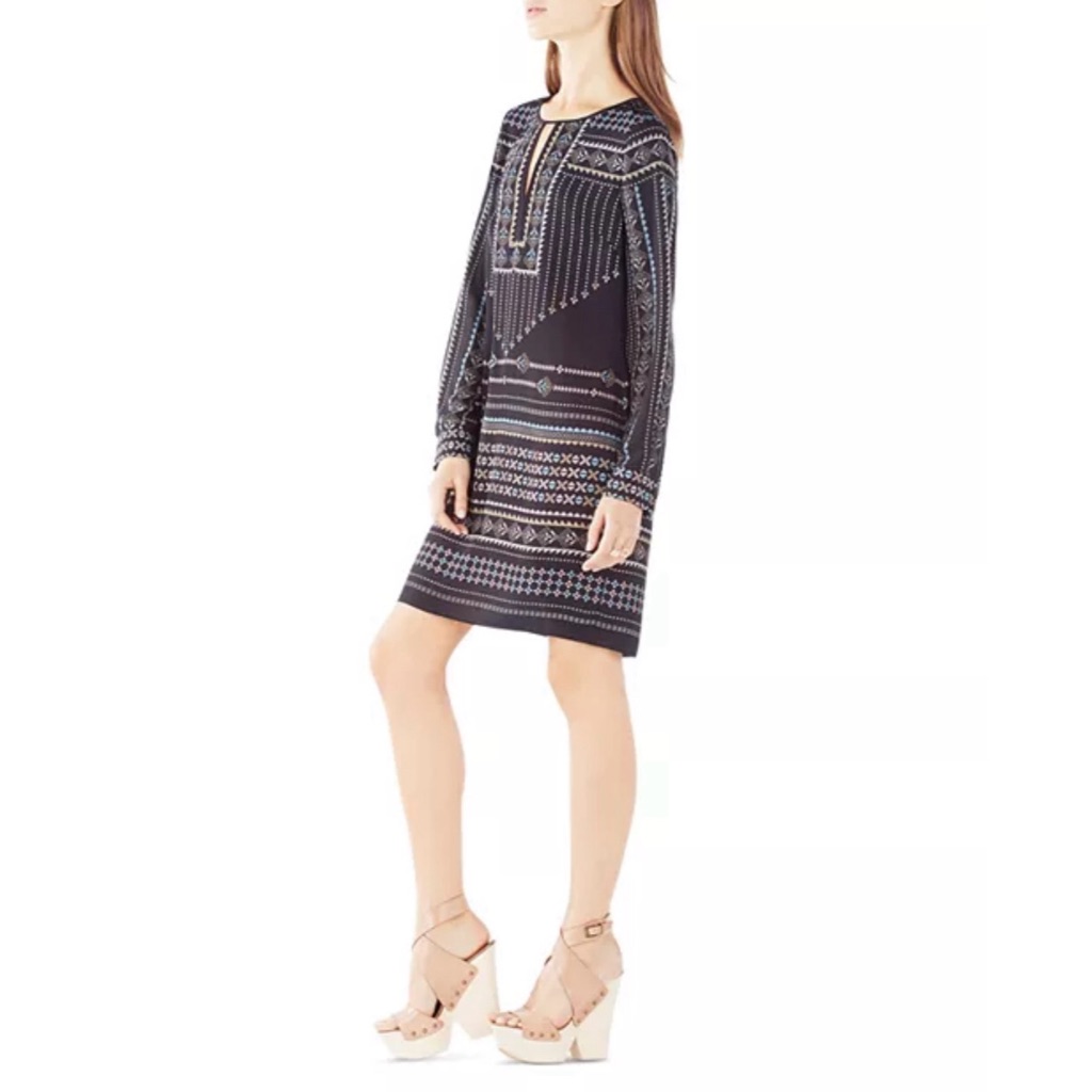 Bcbgmaxazria Freya Tapestry Print Tunic Dress